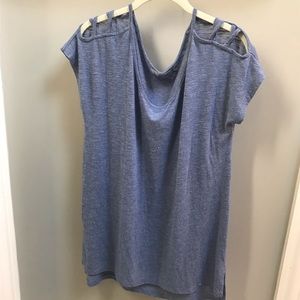 Athleta shirt with criss cross shoulder